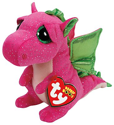 Ty Beanie Boos Darla Dinosaur Soft Toy, 16cm Ty Animals, Boo And Buddy, Pink Stuffed Animals, Ty Stuffed Animals, Ty Toys, Ty Babies, Pink Dragon, Beanie Boo, Ty Beanie Boos