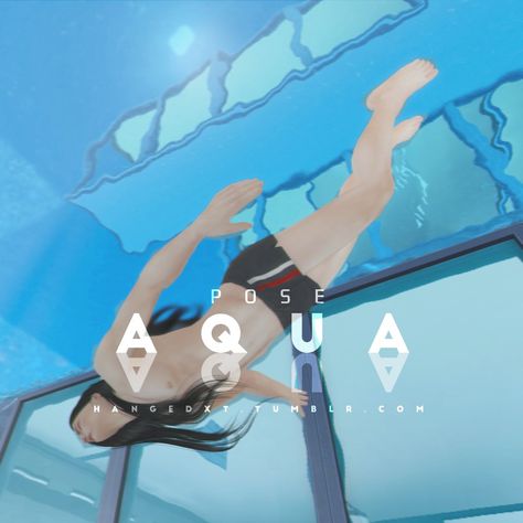 (7) [hxt]Aqua – @hangedxt on Tumblr Pose In Pool, Swimsuit Poses Ideas, Swimsuit Poses, Pool Poses, 4 Poses, Sims 4 Cc Makeup, Sims 4 Cc Skin, Sims 4 Cc Furniture, Makeup Store