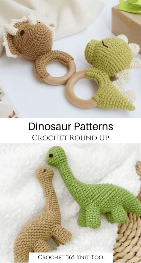 Dinosaur Rattle Crochet, Crochet Dinosaur Mobile, Crochet Dinosaur Rattle Pattern Free, Baby Boy Crochet Toys, Crochet Baby Gifts Boy, Crochet Baby Boy Gifts, Crocheted Dinosaur Pattern Free, Mini Dinosaur Crochet Pattern Free, Baby Boy Crochet Ideas