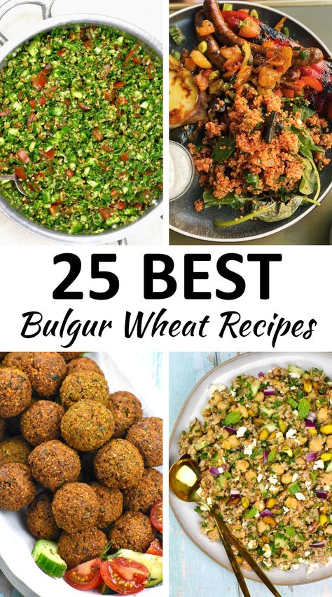 This collection of easy and healthy Bulgur Wheat Recipes includes a wide variety of ways to use your favorite cracked wheat. Wheat Bulgar Recipes, Bulgar Wheat Breakfast, Fine Bulgar Wheat Recipes, Recipes Using Bulgar Wheat, Bulger Wheat How To Cook, Bulgur Wheat Recipes Breakfast, Bulgur Soup Recipes, Bulgur Wheat Recipe, Coarse Bulgur Recipe