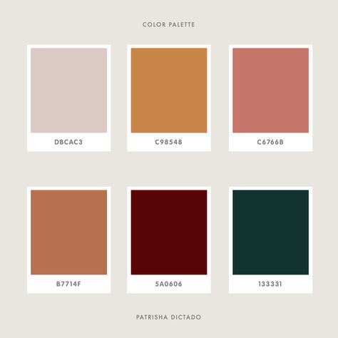 Boho Colour Palette Hex Codes, Terracotta Color Palette Hex Code, Terracotta Hex Code, Canva Color Palette Codes Terracotta, Fall Hex Codes, Bright Fall Color Palette, Pantone Rainbow, Old Money Color Palette, Bold Bouquet