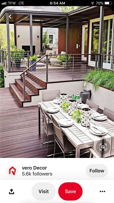 Deck Design Ideas, Backyard Patio Deck, Amazing Backyard, Building A Porch, Patio Deck Designs, Cozy Backyard, Pergola Design, Casas Coloniales, Backyard Pergola