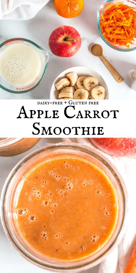 Healthy Veggie Smoothies, Banana Juice Recipe, Carrot Smoothie Recipe, Raw Vegan Smoothie, Apple Smoothie Recipes, Cinnamon Smoothie, Citrus Smoothie, Carrot Smoothie, Veggie Smoothies