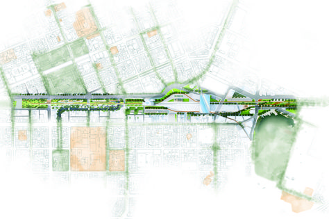 Urban Corridor, Green Corridor, Taichung City, Corridor Design, Linear Park, Character And Setting, Site Plans, Green River, Taichung