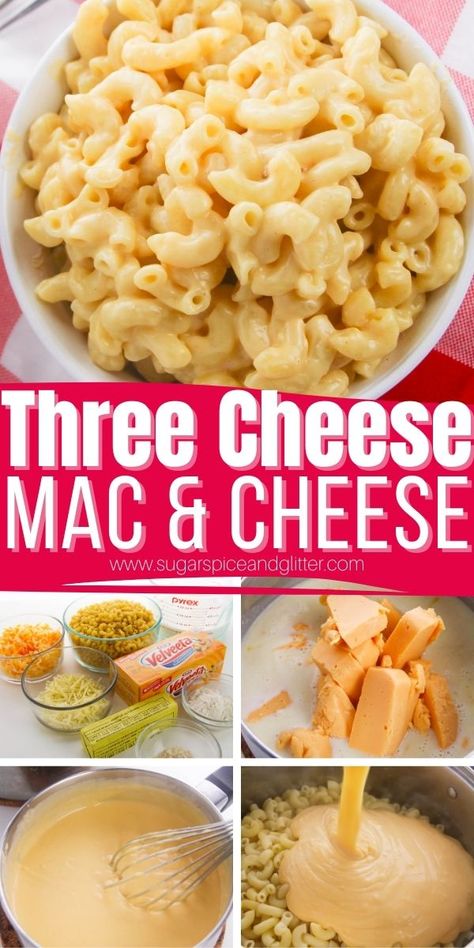 Stovetop Mac And Cheese With Velveeta, Velvets Mac And Cheese Recipe, Mac And Cheese Meals, Best Stovetop Mac And Cheese, Mac An Cheese, Kraft Mac And Cheese Recipe, Oven Mac And Cheese, Cheese Meals, Easy Mac And Cheese Recipe