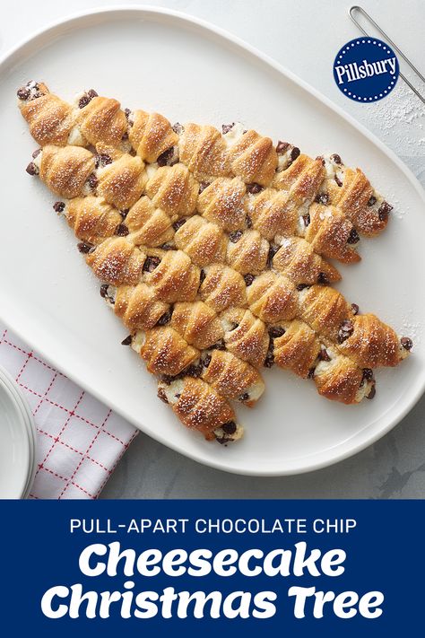 Pull Apart Crescent Christmas Tree Pillsbury, Pillsbury Crescent Christmas Tree, Crescent Roll Pull Apart Christmas Tree, Pull Apart Dessert Recipes, Pillsbury Christmas Tree, Crescent Christmas Tree, Crescent Roll Christmas Tree, Bread Braids, Christmas Without A Tree