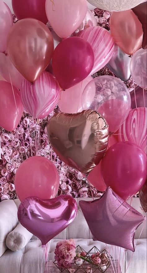 Happy 76th Birthday, Birthday Balloons Pictures, Pretty Balloons, Pink Bachelorette, Pink Happy Birthday, Birthday Wishes Flowers, Birthday Goals, Happy Birthday Celebration, Happy Birthday Frame