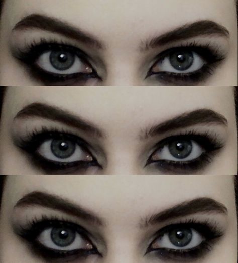 eyes, black eyeliner Grungy Smokey Eye Makeup, Effy Stonem Nails, Effy Stonem Eye Makeup, Emo Smokey Eye, Goth Smokey Eye, Black Eyeshadow Makeup Looks, Dark Eye Makeup Looks, Effy Stonem Makeup, Effy Makeup