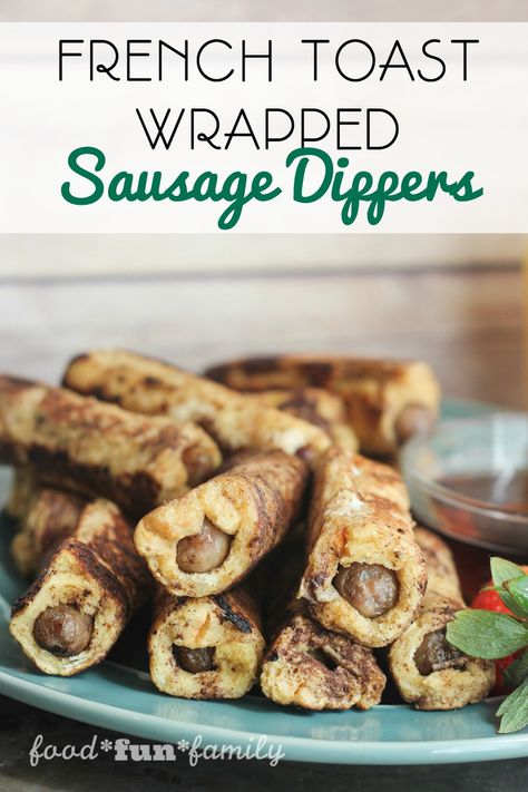 Recipes With Sausage Links, Pancake Dippers, Dishes Recipe, Sausage Links, How To Cook Sausage, Delicious Dishes, Breakfast Breads, Breakfast Foods, Breakfast Time