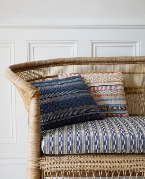 Jane Churchill Fabrics (@janechurchillfabrics) • Instagram photos and videos Versatile Weave, Jane Churchill, Headboard Styles, Design Library, How To Hang Wallpaper, Ticking Fabric, How To Make Curtains, Blue Cushions, Made To Measure Curtains