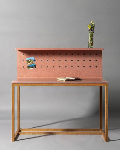 Matt Willey, New York Studio, The Desk, Desk Design, A Shelf, Wooden Base, Writing Desk, Cement, Color Change