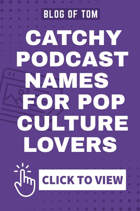 Looking for inspiration to name your pop culture podcast? Don't worry, we've got you covered! Discover a curated collection of 25 unique and captivating names for your podcast in this comprehensive article. Let your creativity shine with these catchy options that will make your show stand out from the rest. Get ready to make a memorable impact in the world of pop culture podcasts! Podcast Name Ideas, Podcast Names, Catchy Names, Culture Shock, Culture Club, Name Generator, 3 Friends, Unique Names, Best Ideas