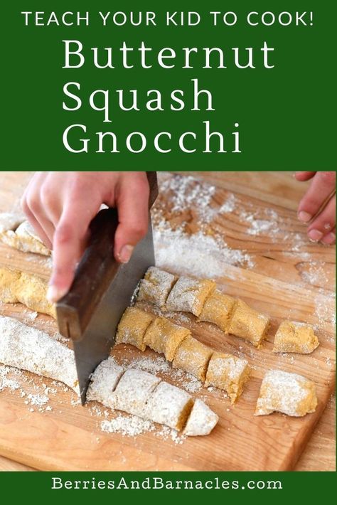 Butternut squash gnocchi is easy and fun, a great way to get your kids to help you cook, but also its fancy! Homemade Butternut Squash Gnocchi, Butternut Squash Gnocchi Recipes, Squash Gnocchi Recipes, Shaped Gnocchi, Butternut Gnocchi, Gnocchi Easy, Gnocchi Homemade, Butternut Squash Gnocchi, Squash Gnocchi