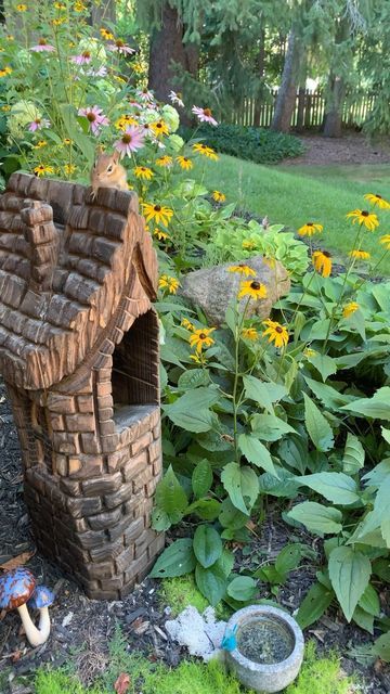 Chico The Chipmunk on Instagram: "Living the Dream!😉 • • • • • • #livingthedream #chipmunk #chipmunks #chipmunklife #chipmunkfriend #chipmunksofinstagram #chipmunkwhisperer #chipmunkcheeks #garden #gardendesign #wildlifegarden #wildlifegardening #fairygarden #cuteanimals #adorableanimals #funnyanimals #animallovers #backyardanimals #backyardwildlife #wildlifewhisperer #animalfriends #woodlandanimals #buzzfeedanimals #thedodo #animalsdoingthings #smileoftheday #animaladdicts #kawarthalakes" Toilet Remodel, Backyard Animals, Kawartha Lakes, Trailer Interior, Living The Dream, Wildlife Gardening, Exterior Remodel, Woodland Creatures, Chipmunks