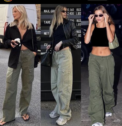 Cargo Pants Outfit Street Style Women, Olive Cargo Pants Outfit, Cargo Pant Outfits, Cargo Outfits Women, Cargo Pants Outfit Street Style, Olive Pants Outfit, Cargo Outfits, Green Cargo Pants Outfit, Summer Outfit Guide