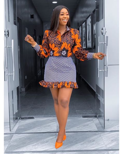 50 Best Smart Casual Outfit Ideas Images for Women  in 2020 -  DeZango  FacebookTwitterWhatsAppAddThis African Print Shirt, African Print Skirt, Short African Dresses, Ankara Gown Styles, Africa Dress, African Clothes, African Fashion Ankara, African Inspired Fashion, African Print Dresses