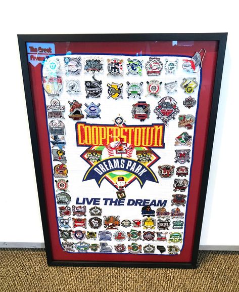 Baseball Pins, Cooperstown Dreams Park, Baseball Display, Baseball Signs, Youth Baseball, Pin Collection, All Star, A Place, Baseball