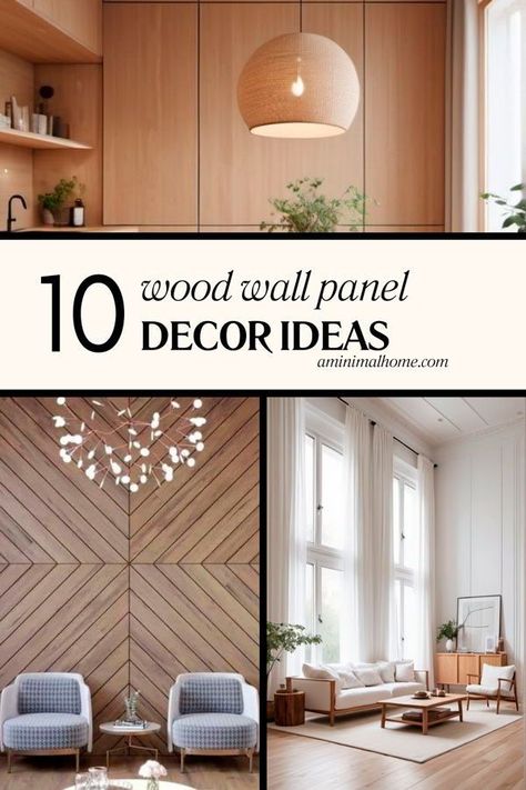 Create a beautiful wood accent wall that brings warmth and character to your home without a hefty budget. These DIY ideas are ideal for small spaces, apartments, or bedrooms, providing simple solutions for stylish and cozy home decor. Explore how wood wall designs can transform any area into a calm, minimalist retreat with ease. Natural Wood Wall Decor, Diy Accent Wood Wall Master Bedrooms, Wood Wall Accent Ideas, Wood Panels On Wall Ideas, Wood Wall Designs, Simple Accent Wall Ideas, Accent Wall Decor Ideas, Wood Wall Ideas, Modern Boho Minimalist