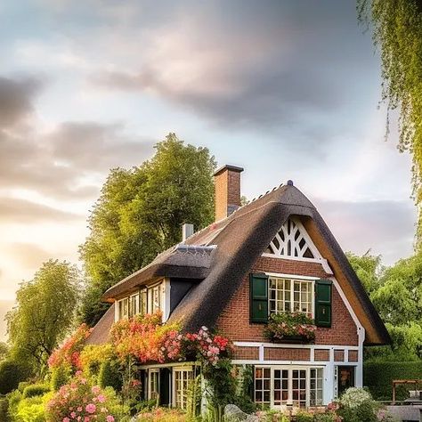 Ben Myhre on Instagram: "Tour through a Giethoorn Canal House 🏡🌤💧🌿 . Conjured from imagination using a blend of Midjourney AI, Photoshop and Topaz 🧙‍♂️🪄 . Please be sure to credit if you share and clearly label they are imaginary AI assisted scenes to avoid any misconceptions🙏 . . #midjourney  #midjourneyart  #midjourneyai #ai #aigenerated #giethoorn #netherlands #dutch #netherlands🇳🇱 #waterside #canal #romantic #cozy #bookaddict #aiarchitecture #architecture #house #home #interior #int Giethoorn Netherlands, Dutch Netherlands, Canal House, Dream Home Design, The Conjuring, Home Interior, Architecture House, Netherlands, Topaz