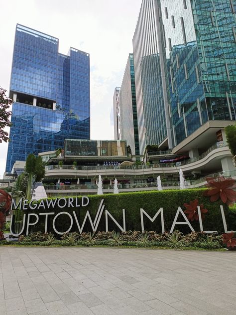 City ~ Uptown Mall Bgc, Bgc Night, Building Aesthetic, Manila, Philippines, Building, Quick Saves