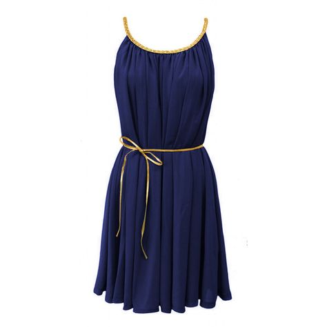 Grecian dress (€53) ❤ liked on Polyvore featuring dresses, vestidos, blue, grecian dress, grecian inspired dresses, blue grecian dress, grecian-drape dress and blue dress Greek Style Dress, Greek Designs, Greek Dress, Grecian Dress, Tunic Designs, Moda Chic, Aesthetic Ideas, Greek Style, Clothing Styles