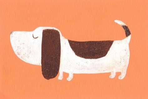 dog illustration Jane Massey, Posca Art, 강아지 그림, Dog Illustration, Dog Drawing, Be Safe, Cats And Dogs, Basset Hound, Childrens Illustrations