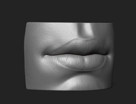 ArtStation - Anatomy Study - Lips 3d Lips, Anatomy Study, Zbrush, Anatomy, Lips