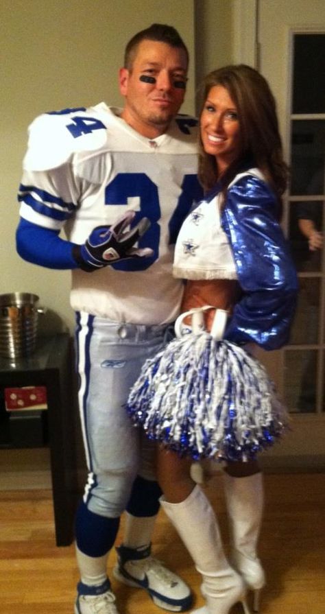 Cowboys! Dallas Cheerleader Dallas Cowboys Football Player Dallas Cowboys Couples Costume, Dallas Cowboys Couple Costume, Football Player And Cheerleader Couple Costume, Dallas Cheerleader Costume Halloween, Football Player And Cheerleader Costume, Dallas Cowboy Cheerleader Couple Costume, Football Costumes For Girls Halloween, Dallas Cowboys Cheerleaders Costume, Cheerleaders Costume