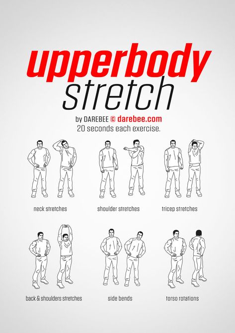 Upperbody Stretch workout. Upper Body Stretch, Tricep Stretch, Stretches Before Workout, Upper Body Stretches, Post Workout Stretches, Optimum Health, Stretch Workout, Fulfilled Life, Body Stretch