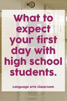 High School First Day, Arts Classroom, Teaching High School English, Importance Of Time Management, Substitute Teaching, School First Day, Language Arts Classroom, New Teacher, High School Classroom