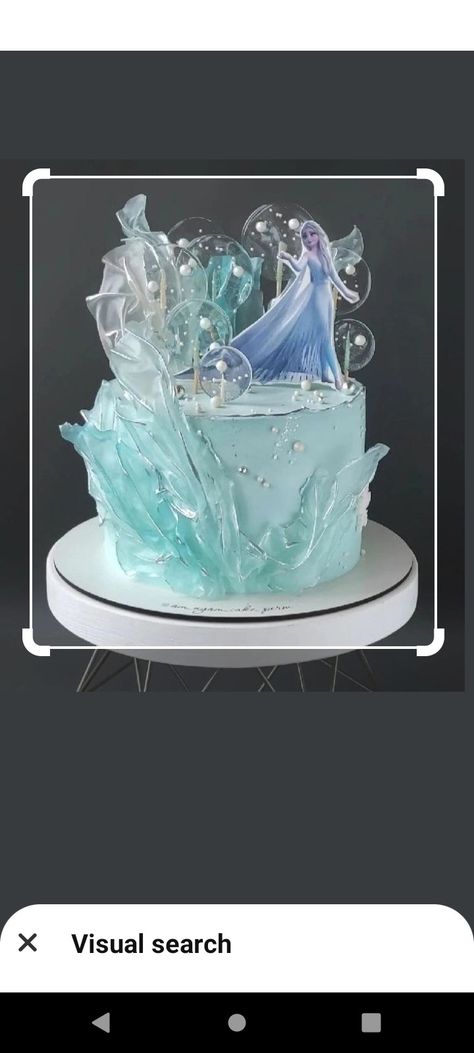 Simple Frozen Birthday Cake, Frozen Cake Birthday, Frozen Cake Designs, Frozen Cake Decorations, Elsa Torte, Elsa Birthday Cake, Frozen Birthday Party Cake, Pastel Frozen, Frozen Themed Birthday Cake