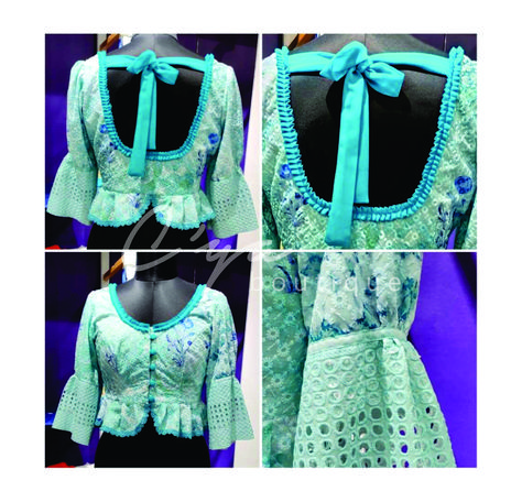 Bell Hands, Western Blouse, Trendy Blouse, Blouse Designs Silk, Trendy Blouses, Trendy Blouse Designs, Peplum Styles, Designer Blouse, Georgette Fabric