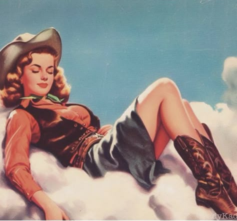 50s Pulp Art, Holding Gunshot Pose, Art Gestures, Pinup Pose Reference, Cowboy Pfp, Western Pinup, Vintage Cowboy Art, Blonde Pinup, Pinup Cowgirl