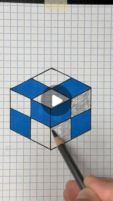 Gabriel Ciupek on Instagram: "How to draw an Optical Illusion - Check out my YouTube channel and TikTok for more awesome projects !   - www.pokegemz.com - #3dart #3dartist #3dartwork #3DArts #3dartists #3dartistitalia #3dartmuseum #3Dartcake #3DArtGallery #3dartis #3dartistery #3DArtistImpressions #3Dartlatte #3dartnails #3dartst #arttrick #trickart #opticalillusion #geometricart #pokegemzart #pokegemz #pokegemz1 #art #tiktokart #instagramart #3D" 3d Art Museum, Optical Illusions Drawings, 3d Art Gallery, Draw 3d, Illusion Drawings, Geometry Art, Z Arts, 3d Artwork, 3d Artist