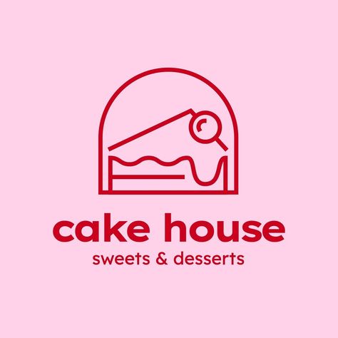 Cake shop business logo template | premium image by rawpixel.com / Aew Cake Company Logo, Cake Business Logo Ideas, Cake Logo Design Ideas, Logo Design For Food Business, Cake Bakery Logo Design, Bakery Logo Inspiration, Cake Shop Logo, Table Of Contents Design, Badges Ideas