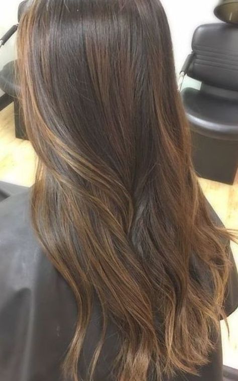 Brown Highlights For Black Hair, Curly Hairstyles Claw Clip, Hairstyles Dirty Hair, Frosted Highlights, Highlights For Black Hair, Hairstyles Claw Clip, Boy Haircut Ideas, Colors For 2024, Colors For Brunettes