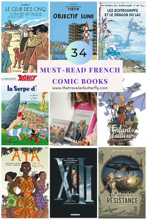 "Immerse Yourself in the Captivating World of French Comics: Unveiling the 34 Must-Read B.D. Gems for Comic Book Enthusiasts" French Comics, Kid Hacks, Book Enthusiast, Comic Panels, Family Adventure, Lessons For Kids, Quotes For Kids, Iconic Characters, Travel With Kids