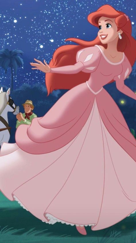 Arial Princess Aesthetic, Ariel Pink Dress, Disney Characters Pictures, Princesa Ariel Disney, Ariel Wallpaper, Princess Ariel Dress, Little Mermaid Dresses, Official Disney Princesses, Ariel Doll