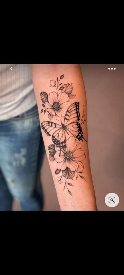 Ladies Forearm Tattoo Ideas Flowers, Ladies Forearm Tattoo, Ladies Forearm Tattoo Ideas, Butterfly Forearm Tattoo, Forearm Tattoo Ideas, Butterfly Tattoos, Foot Tattoos, Forearm Tattoo, Butterfly Tattoo