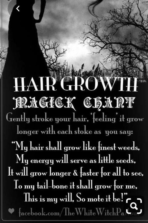 Hair Growth Spell, Growth Spell, Ritual Magic, Witchy Tips, Growth Hair, Wiccan Spell Book, Magick Book, Baby Witch, Witchy Stuff