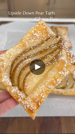 Upside Down Pear Tart, Pear Puff Pastry Dessert, Pear Puff Pastry, Pear Tarts, Upside Down Desserts, The Salty Cooker, Phyllo Recipes, Pastries Recipes Dessert, Puff Pastries