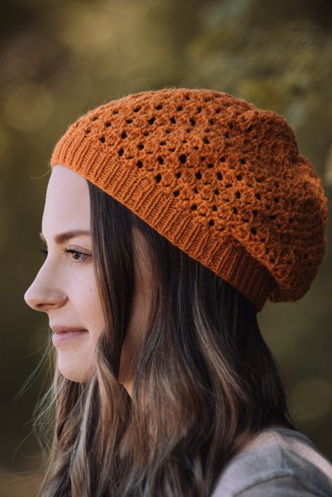 Pumpkin Pecan Slouchy Beret - I Like Knitting Pumpkin Beret, Modern Cardigan, Spice Collection, Slouchy Beret, Leaf Scarf, Crochet Beret, Pumpkin Pecan, Knitting Magazine, Cascade Yarn