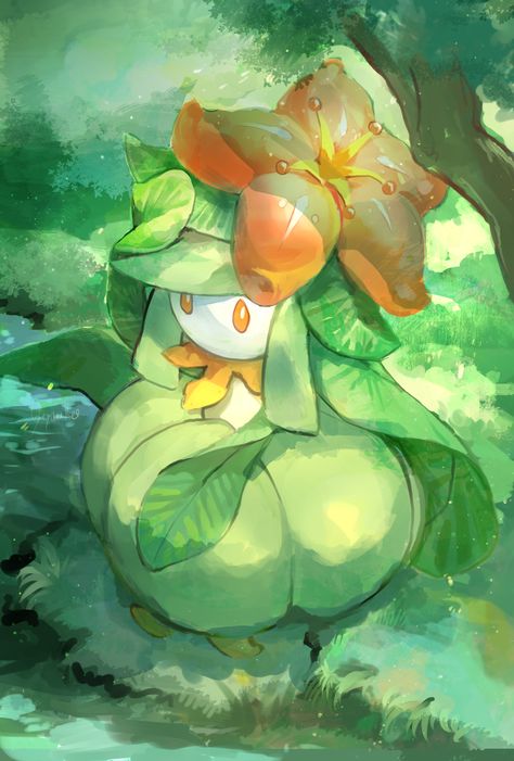 Pokemon Illustration Art, Pokemon Garden, Plant Pokemon, Pokemon Artwork, Grass Type Pokemon, Pokemon Series, Green Pokemon, Cool Pokemon Wallpapers, Pokémon Art