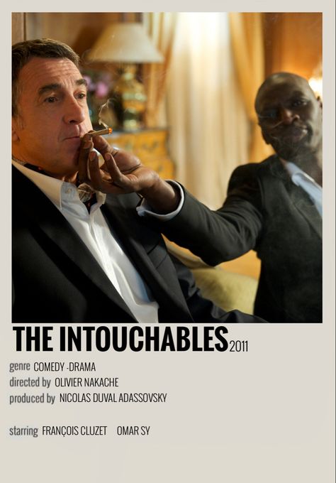 The Intouchables Poster, The Intouchables, Film Polaroid, Classic Films Posters, Movie Hacks, Not Musik, Iconic Movie Posters, Movie Card, French Movies