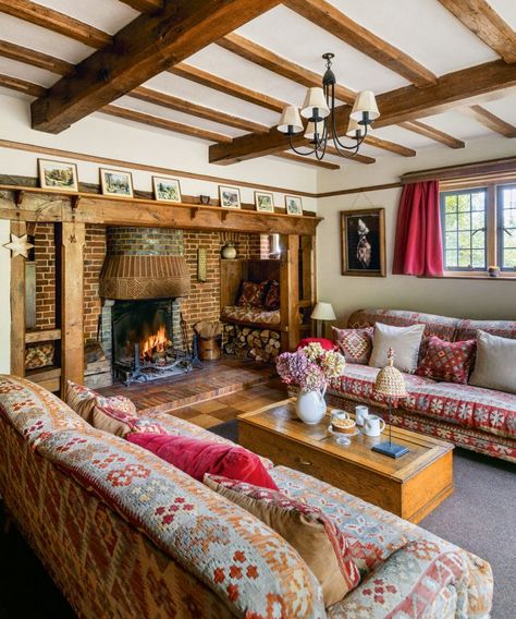 Step inside this rustic home in East Sussex – House tour Overmantle Mirrors, Stable Conversion, European Interior Design, Kitchen Apartment, Period Living, Rental Kitchen, French Country Living Room, Cottage Living Rooms, English Cottage Style