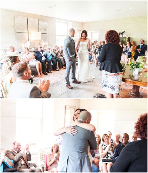 Living Room Ceremony Wedding Ideas, Wedding In Living Room, Living Room Wedding Ceremony, House Wedding Ceremony, Grace Dent, Dream Elopement, Dorset Wedding, Carpenter Photography, Living Room Wedding