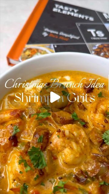 Creamy Shrimp And Grits Recipe, Shrimp Grits Recipe, Shrimp N Grits Recipe, Food Content Creator, Creamy Grits, Cheesy Grits, Grits Recipe, Southern Recipes Soul Food, Shrimp Grits