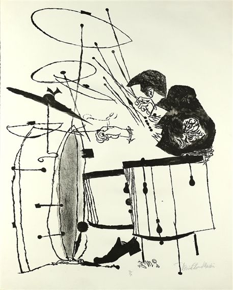 Buddy Rich, David Stone, The Drums, Ink Drawing, Drums, Black And White, Stone, White, Black