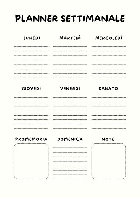 Planning settimanale collegeplanner #onenotedigitalplanner #cuteplannerideas #freeweeklyplanner Planner Giornaliero, Money Binder, Free Planner Printables, Baby Shower Planner, Digital Planner Template, Best Planner, Weekly Planner Free, Marketing Planner, Small Business Planner