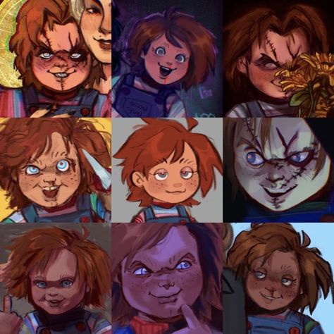 Chucky Fanart, Chucky Drawing, Tiffany Bride Of Chucky, Chucky Series, Chucky Movies, Chucky Horror Movie, Childs Play Chucky, Chucky Doll, Scary Movie Characters